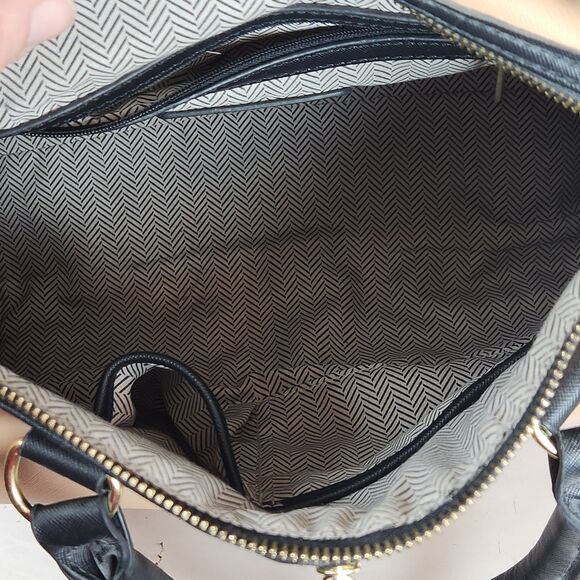 Steve Madden Purse Large color block neutral‎ peach cream tassel chain zipper - Picture 13 of 16